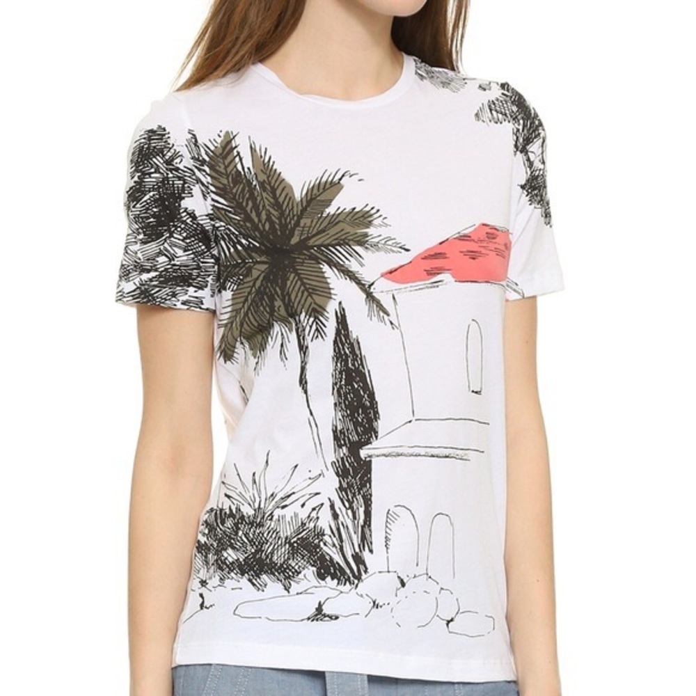 Tory Burch Vallauris Sirt Painted Top